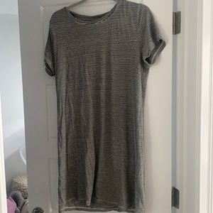 Grey stripe dress